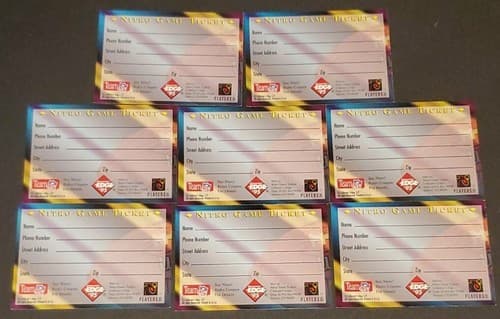 Edge 95' NFL Nitro Game Ticket Card Lot Of 8 - Thumbnail 2