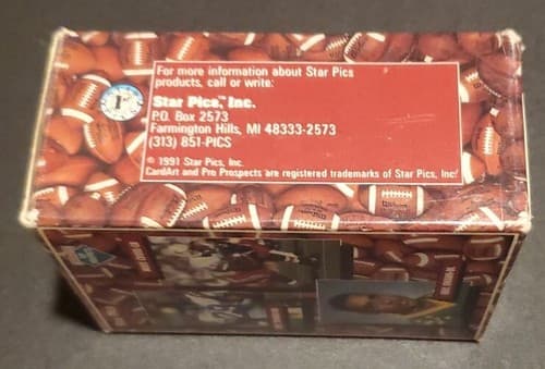 1991 star pics pro prospects football Complete Card Set Open Box - Thumbnail 3