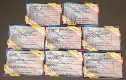 Edge 95' NFL Nitro Game Ticket Card Lot Of 8 - Image 1