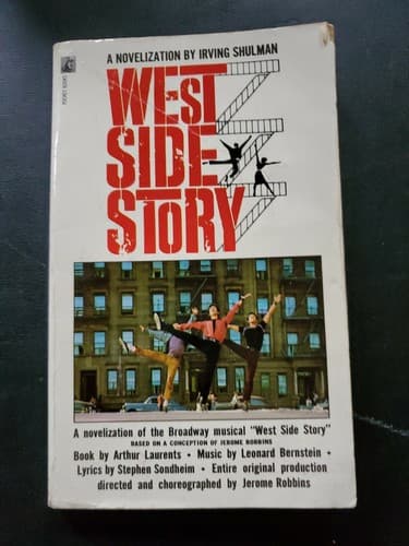 West Side Story Irving Shulman vintage movie paperback Bernstein Sondheim 1961 - Image 1