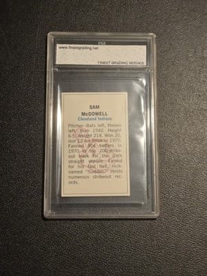 1971 Dell Today's Team Stamps #NNO Sam McDowell FGS 10 - Thumbnail 2