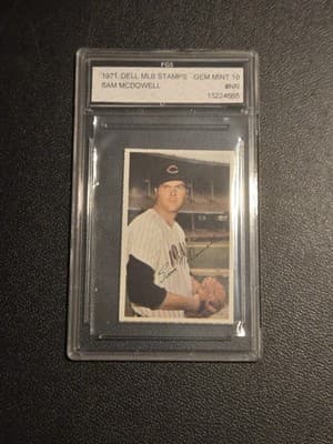 1971 Dell Today's Team Stamps #NNO Sam McDowell FGS 10 - Image 1