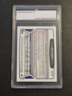 2013 Bowman Chrome #BCA-NT Nik Turley Prospects Autographs FGS 10 - Thumbnail 2