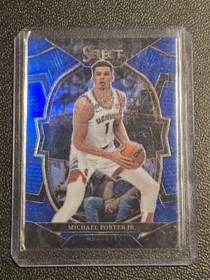 2022-23 Panini Select #14 Michael Porter Jr. Blue Prizms - Image 1