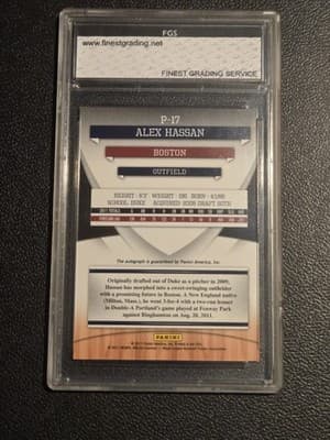 2011 Donruss Elite Extra Edition Alex Hassan Prospects Signature FGS 10 #/763 - Thumbnail 2