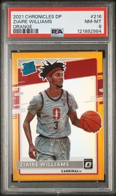 2021 Panini Chronicles Draft Picks #216 Ziaire Williams Orange PSA 8 - Image 1