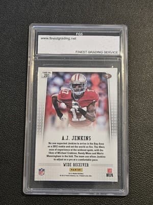 2012 Panini Prizm #201 A.J. Jenkins Graded FGS 10 - Thumbnail 2