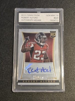 2013 Panini Select #229 Robert Alford Rookie Autographs FGS 10 #/499 - Image 1