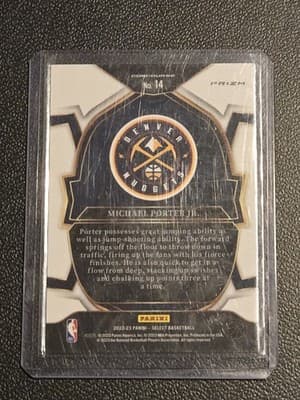 2022-23 Panini Select #14 Michael Porter Jr. Blue Prizms - Thumbnail 2