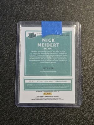 2020 Donruss Optic #RPS-NN Nick Neidert Rated Prospects Signatures Pink Velocity - Thumbnail 2