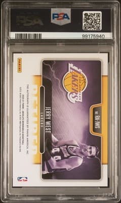 2020 Absolute Retired Autographs Jerry West Retired Auto-Level 2 PSA 8 #/10 - Thumbnail 2