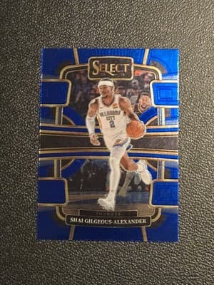 2023-24 Panini Select #57 Shai Gilgeous-Alexander Blue Prizms - Image 1