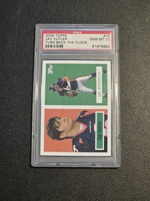 2006 Topps Turn Back the Clock #15 Jay Cutler PSA 10 - Image 1