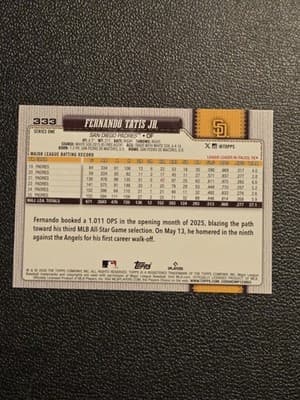 2026 Topps #333 Fernando Tatis Jr. - Thumbnail 2