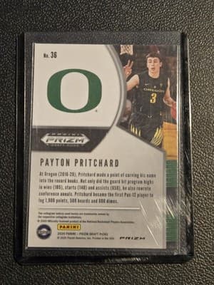 2020 Panini Prizm Draft Picks Collegiate #36 Payton Pritchard Green - Thumbnail 2