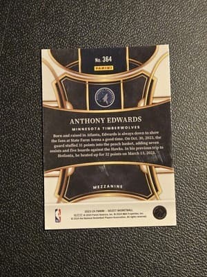 2023-24 Panini Select #364 Anthony Edwards - Thumbnail 2