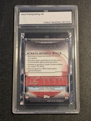 2014 Topps Strata #110 Jadeveon Clowney FGS 10 - Thumbnail 2