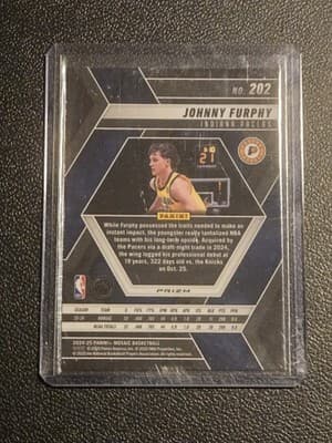 2024-25 Panini Mosaic #202 Johnny Furphy Base Mosaic - Thumbnail 2