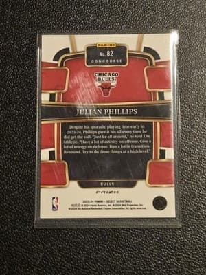 2023-24 Panini Select #82 Julian Phillips Blue Prizms - Thumbnail 2