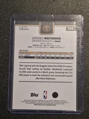 2025-26 Topps #104 Russell Westbrook Diamante - Thumbnail 2