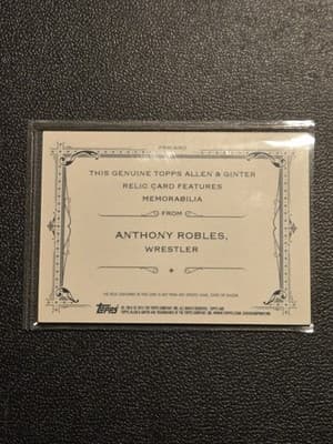 2014 Topps Allen & Ginter #FRB-ARO Anthony Robles Relics - Thumbnail 2