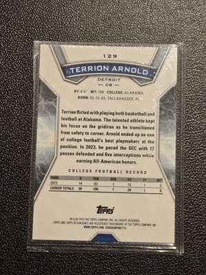 2024 Topps Resurgence #129 Terrion Arnold - Thumbnail 2