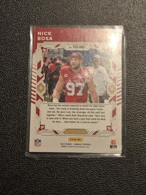 2025 Donruss #TES-NBO Nick Bosa The Elite Series - Thumbnail 2