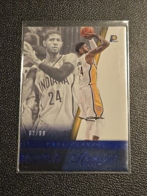 2014-15 Panini Prestige #109 Paul George Bonus Shots Blue #/99 - Image 1