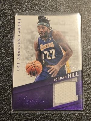 2014-15 Panini Prestige #13 Jordan Hill NBA Materials Purple #/199 - Image 1