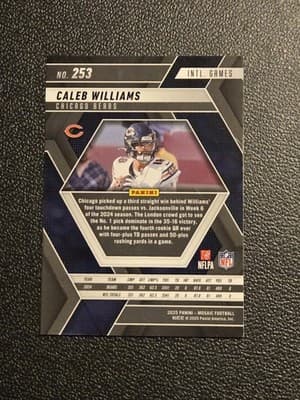 2025 Panini Mosaic #253 Caleb Williams - Thumbnail 2