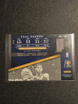 2014-15 Panini Prestige #109 Paul George Bonus Shots Blue #/99 - Thumbnail 2