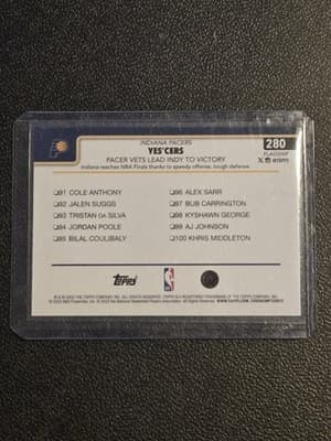 2025-26 Topps #280 Yes'Cers: Pacer Vets Lead Indy To Victory Gold #/2025 - Thumbnail 2