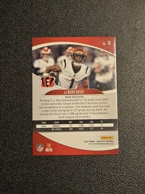 2025 Panini Absolute Countdown Calendar #74 Ja'Marr Chase - Thumbnail 2