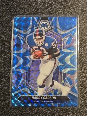 2024 Panini Mosaic #234 Harry Carson Mosaic Reactive Blue - Image 1