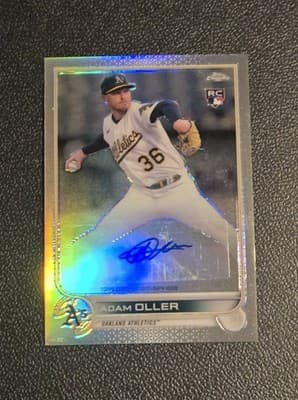 2022 Topps Chrome Update #AC-AO Adam Oller Autographs - Image 1