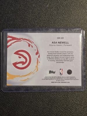 2025-26 Topps #GN-23 Asa Newell Generation Now - Thumbnail 2