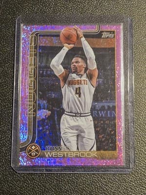 2025-26 Topps #104 Russell Westbrook Pink Holo Foil - Image 1
