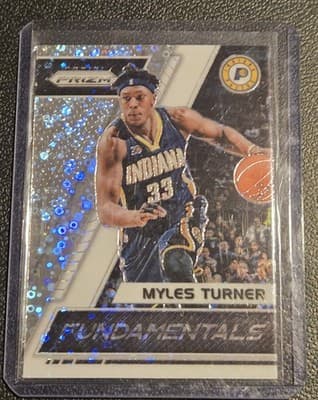 2017-18 Panini Prizm #40 Myles Turner Fundamentals Prizms Fast Break - Image 1
