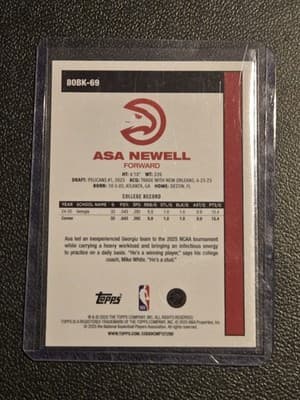 2025-26 Topps #80BK-69 Asa Newell 1980-81 Topps Basketball - Thumbnail 2