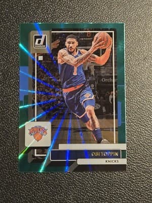 2022-23 Donruss #12 Obi Toppin Holo Laser Green - Image 1