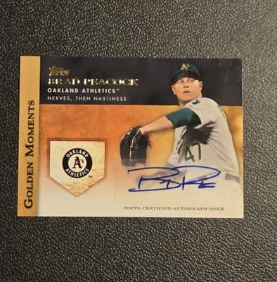 2012 Topps #GMA-BP Brad Peacock Golden Moments Autographs - Image 1