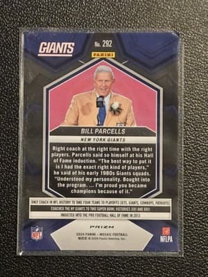 2024 Panini Mosaic #292 Bill Parcells Mosaic - Thumbnail 2