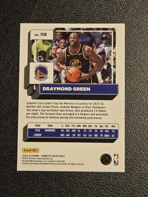 2022-23 Donruss #118 Draymond Green Holo Laser Green - Thumbnail 2
