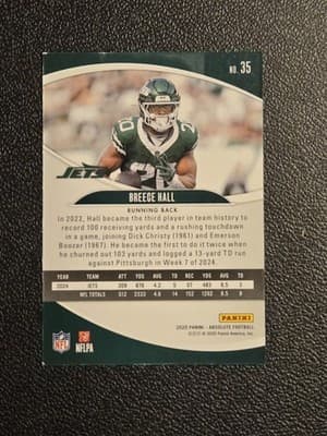 2025 Panini Absolute #35 Breece Hall Retail - Thumbnail 2