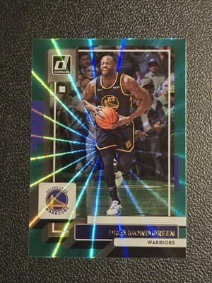 2022-23 Donruss #118 Draymond Green Holo Laser Green - Image 1