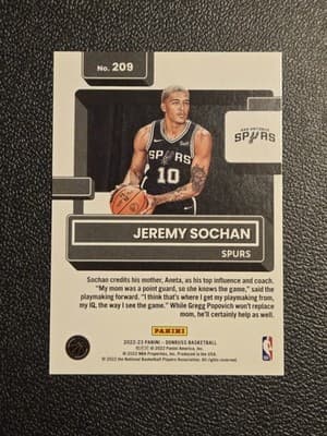 2022-23 Donruss #209 Jeremy Sochan Holo Laser Green RC - Thumbnail 2