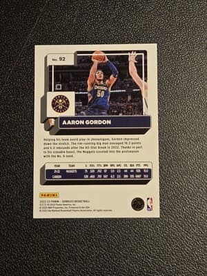 2022-23 Donruss #92 Aaron Gordon Holo Laser Green - Thumbnail 2