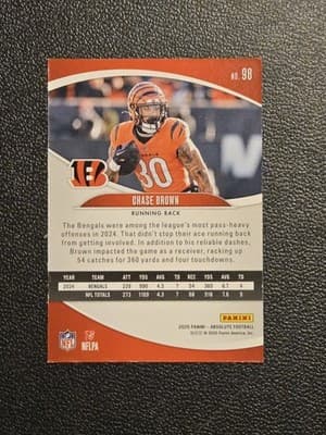 2025 Panini Absolute #98 Chase Brown Retail - Thumbnail 2