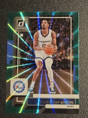 2022-23 Donruss #22 De'Anthony Melton Holo Laser Green - Image 1