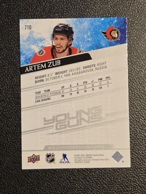 2020-21 Upper Deck #710 Artem Zub - Thumbnail 2